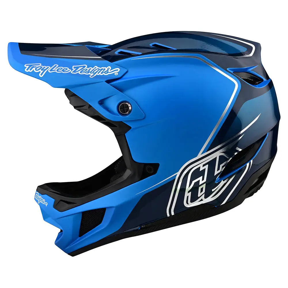 Troy Lee Designs D4 Composite Helmet W/MIPS Shadow Blue 3 Troy Lee Designs D4 Composite Helmet W/MIPS Shadow Blue