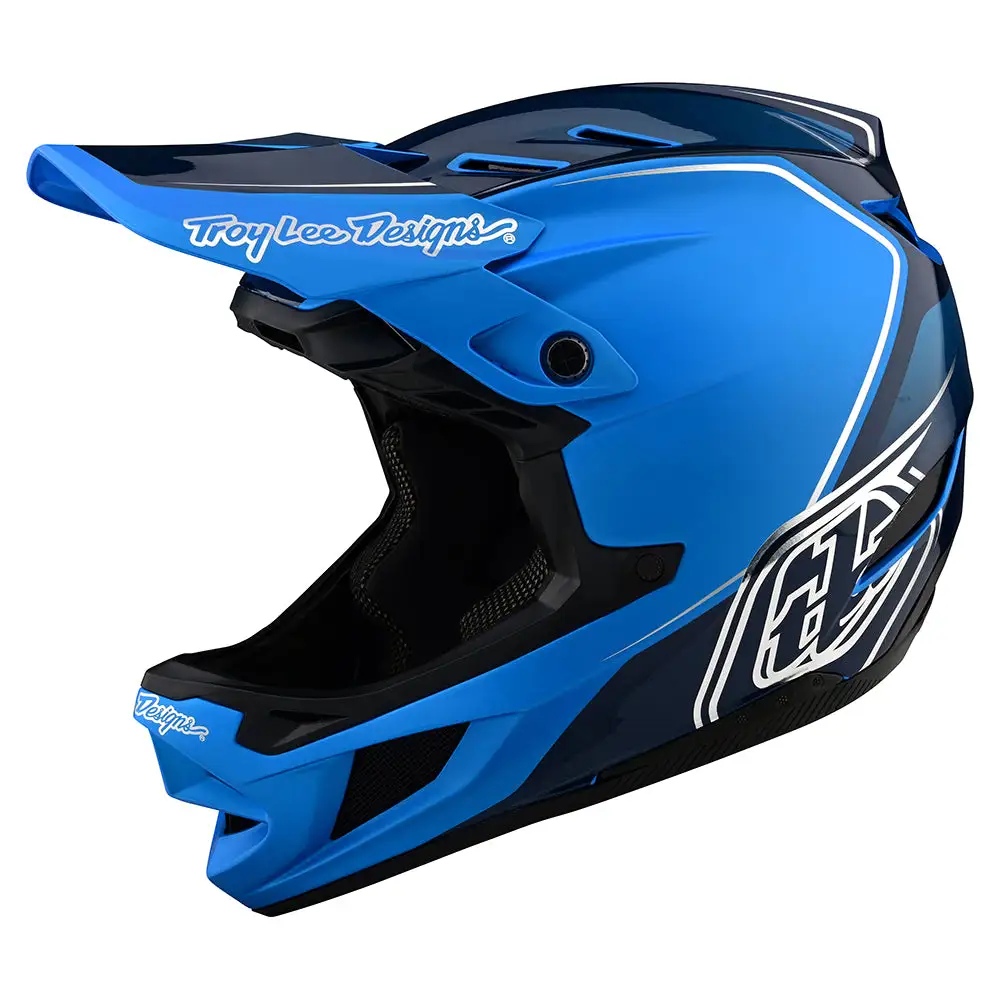 Troy Lee Designs D4 Composite Helmet W/MIPS Shadow Blue 10 Troy Lee Designs D4 Composite Helmet W/MIPS Shadow Blue - Image 8