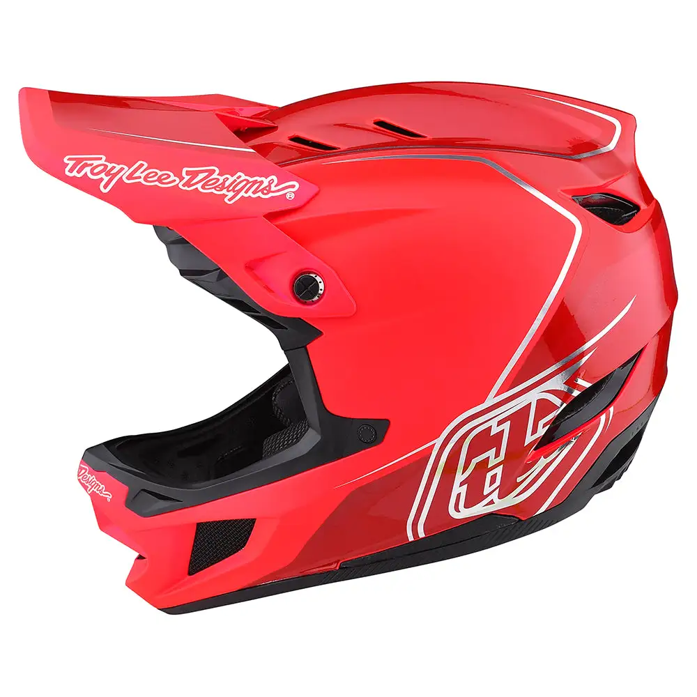 Troy Lee Designs D4 Composite Helmet W/MIPS Shadow Glo Red 3 Troy Lee Designs D4 Composite Helmet W/MIPS Shadow Glo Red