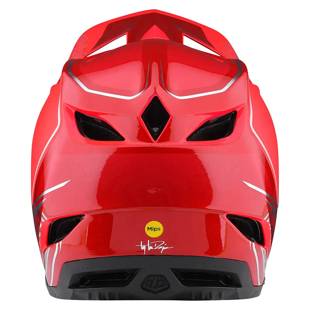 Troy Lee Designs D4 Composite Helmet W/MIPS Shadow Glo Red 5 Troy Lee Designs D4 Composite Helmet W/MIPS Shadow Glo Red - Image 3