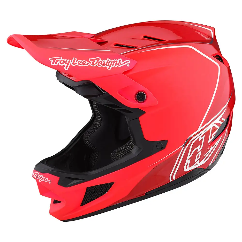 Troy Lee Designs D4 Composite Helmet W/MIPS Shadow Glo Red 10 Troy Lee Designs D4 Composite Helmet W/MIPS Shadow Glo Red - Image 8