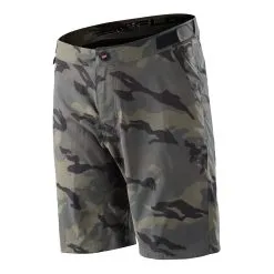 Troy Lee Designs Flowline Shifty Short Shell Spray Camo Military