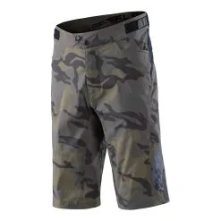 Troy Lee Designs Flowline Short W/Liner Spray Camo Army