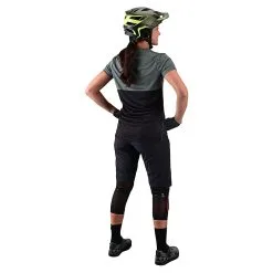 Troy Lee Designs Womens Lilium SS Jersey Block Green / Black -Bike Sales TLD B22S LILIUM BLOCK GRNBLK 03