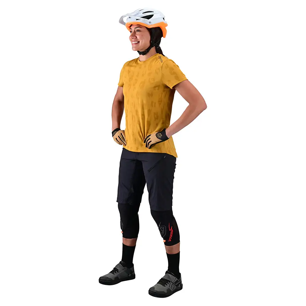 Troy Lee Designs Womens Lilium SS Jersey Jacquard Honey 7 Troy Lee Designs Womens Lilium SS Jersey Jacquard Honey - Image 5