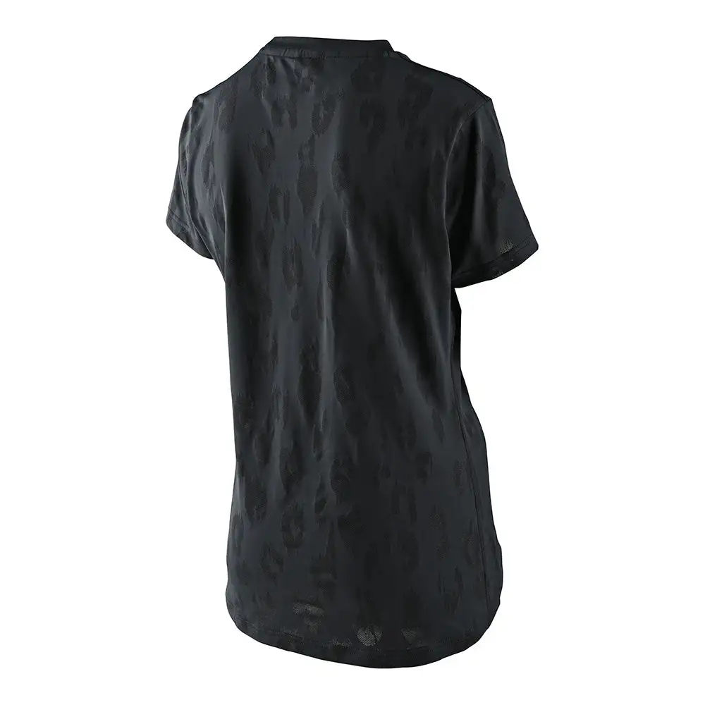 Troy Lee Designs Womens Lilium SS Jersey Jacquard Black 5 Troy Lee Designs Womens Lilium SS Jersey Jacquard Black - Image 3