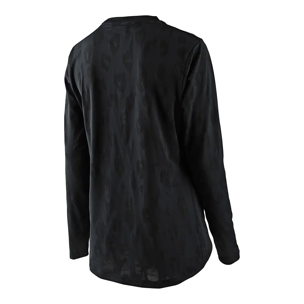 Troy Lee Designs Womens Lilium LS Jersey Jacquard Black 4 Troy Lee Designs Womens Lilium LS Jersey Jacquard Black - Image 2