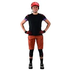Troy Lee Designs Womens Lilium SS Jersey Rugby Black -Bike Sales TLD B22S LILIUM RUGBY BLKCOP 01 40c814d8 aa5a 4b6b 9daa 8939babd0907