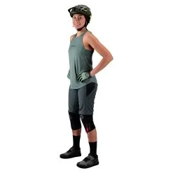 Troy Lee Designs Womens Luxe Short No Liner Solid Steel Green -Bike Sales TLD B22S LUXE TANK SOLID GRNGRN 02