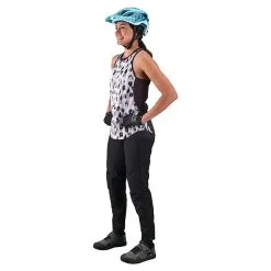 Troy Lee Designs Womens Luxe Pant Solid Black -Bike Sales TLD B22S LUXE TANK WILDCAT WHTBLK2 02