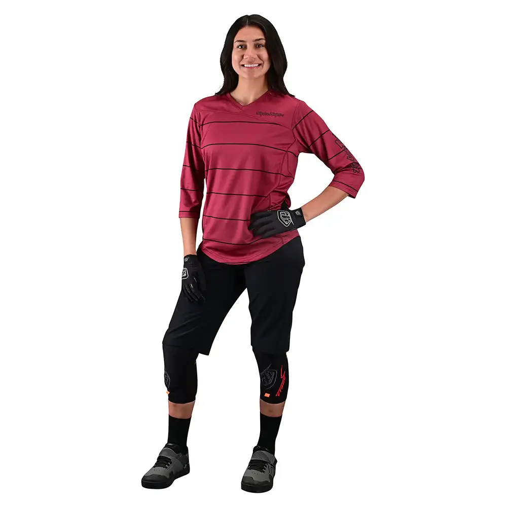 Troy Lee Designs Womens Mischief Jersey Pinstripe Elderberry 4 Troy Lee Designs Womens Mischief Jersey Pinstripe Elderberry - Image 2