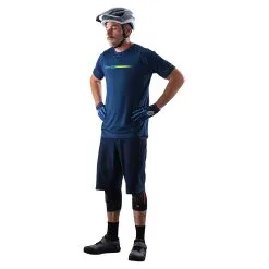 Troy Lee Designs Skyline Air Short W/Liner Solid Dark Slate Blue -Bike Sales TLD B22S SKYLINEAIR H2T CHANNEL DKSLTBLU 02