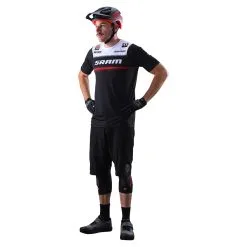 Troy Lee Designs Skyline Air SS Jersey SRAM Roost Black -Bike Sales TLD B22S SKYLINEAIR H2T SRAMROOST BLK 02
