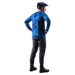 Troy Lee Designs Skyline LS Jersey Tie Dye Slate Blue -Bike Sales TLD B22S SKYLINE H2T TIEDYE SLTBLU 03