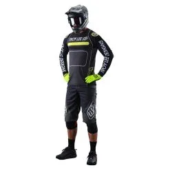 Troy Lee Designs Sprint Jersey Drop In Black / Green -Bike Sales TLD B22S SPRINT H2T DROPIN BLKGRN 02 b01053ab 92c1 4798 b812 0ff52223d13a