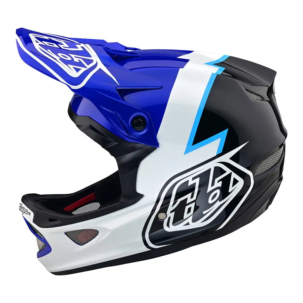 Troy Lee Designs D3 Fiberlite Helmet Volt Blue 3 Troy Lee Designs D3 Fiberlite Helmet Volt Blue