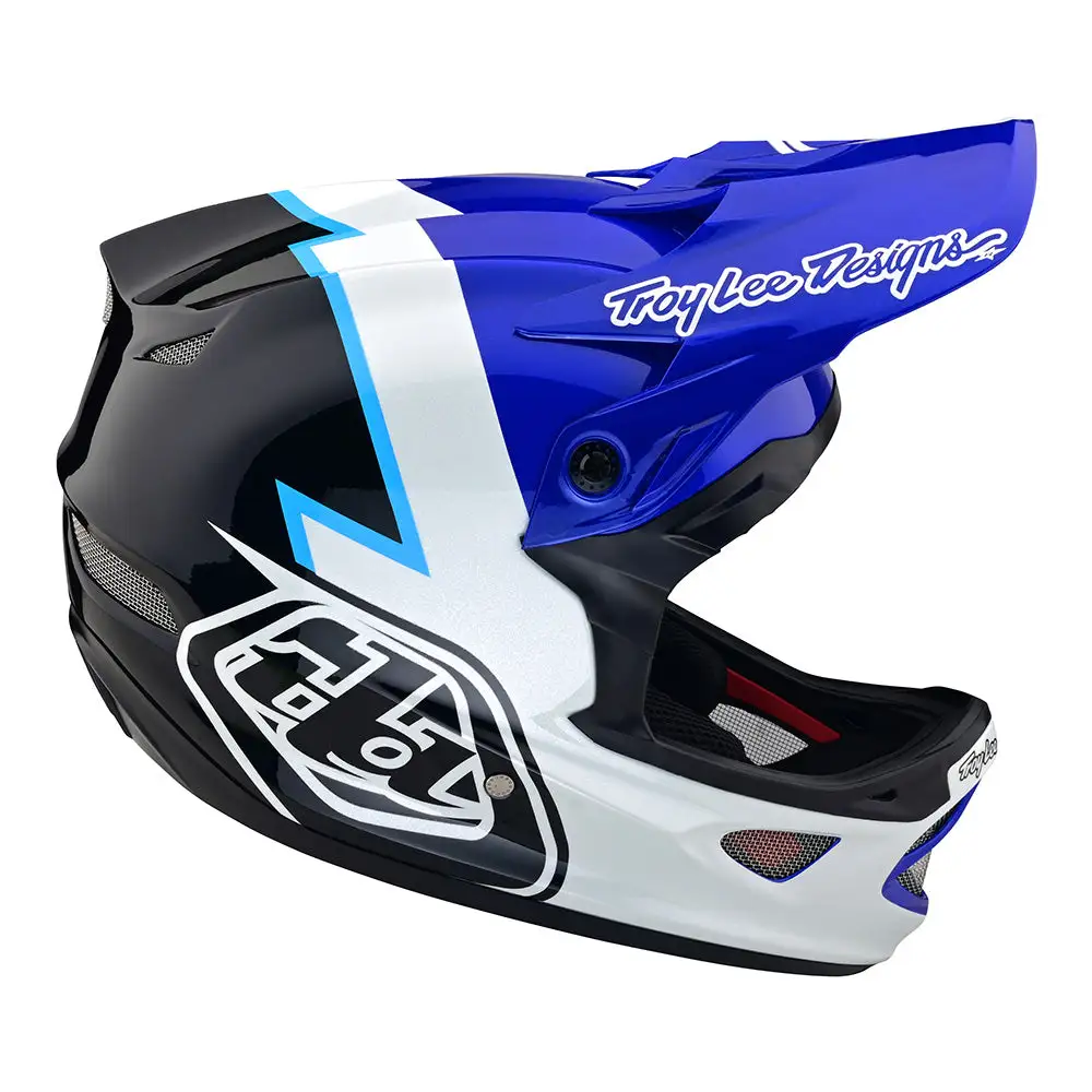 Troy Lee Designs D3 Fiberlite Helmet Volt Blue 7 Troy Lee Designs D3 Fiberlite Helmet Volt Blue - Image 5