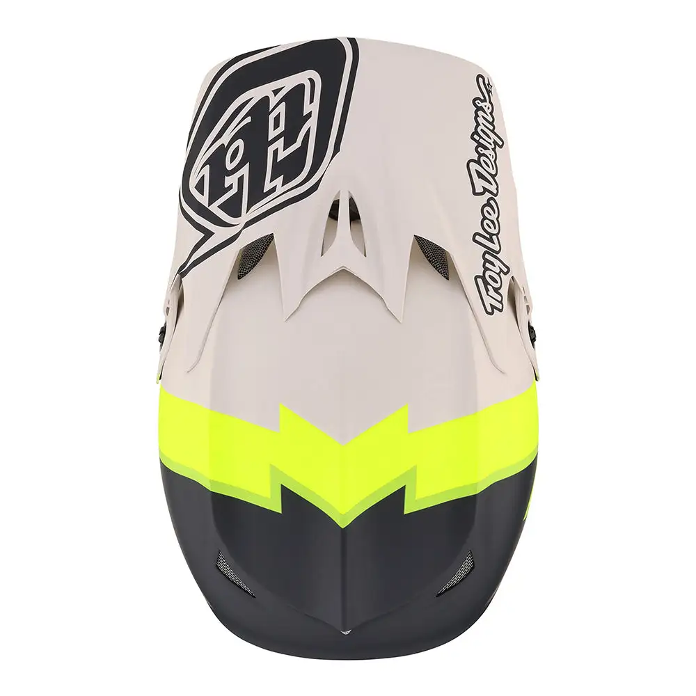 Troy Lee Designs D3 Fiberlite Helmet Volt Flo Yellow 10 Troy Lee Designs D3 Fiberlite Helmet Volt Flo Yellow - Image 8