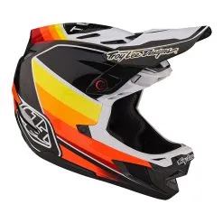 Troy Lee Designs D4 Carbon Helmet W/MIPS Reverb Black / White -Bike Sales TLD B23D1 D4CF REVERB BLKWHT 06