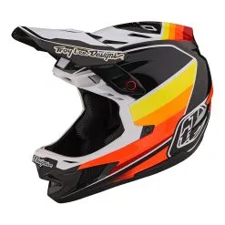 Troy Lee Designs D4 Carbon Helmet W/MIPS Reverb Black / White -Bike Sales TLD B23D1 D4CF REVERB BLKWHT 07
