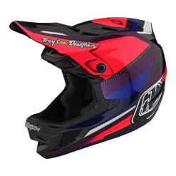 Troy Lee Designs D4 Carbon Helmet W/MIPS Reverb Pink / Purple -Bike Sales TLD B23D1 D4CF REVERB PNKPUR 07