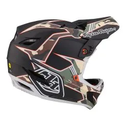 Troy Lee Designs D4 Composite Helmet W/MIPS Matrix Camo Army Green -Bike Sales TLD B23D1 D4CM MATRIXCAMO ARMYGRN 04