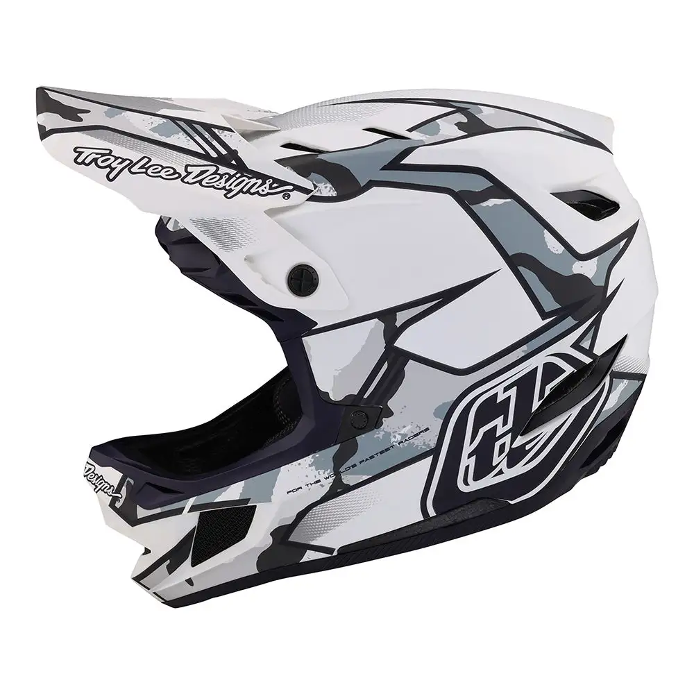 Troy Lee Designs D4 Composite Helmet W/MIPS Matrix Camo White 3 Troy Lee Designs D4 Composite Helmet W/MIPS Matrix Camo White