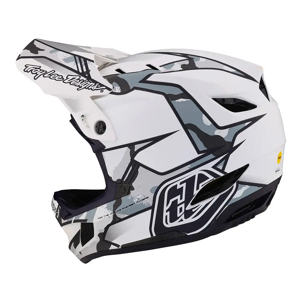 Troy Lee Designs D4 Composite Helmet W/MIPS Matrix Camo White 4 Troy Lee Designs D4 Composite Helmet W/MIPS Matrix Camo White - Image 2