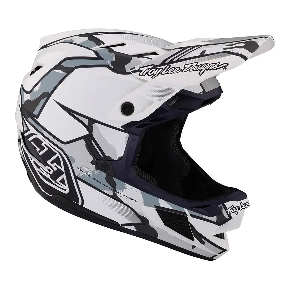 Troy Lee Designs D4 Composite Helmet W/MIPS Matrix Camo White 8 Troy Lee Designs D4 Composite Helmet W/MIPS Matrix Camo White - Image 6