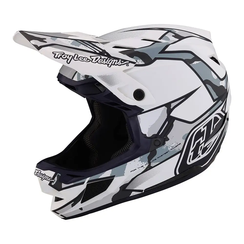 Troy Lee Designs D4 Composite Helmet W/MIPS Matrix Camo White 9 Troy Lee Designs D4 Composite Helmet W/MIPS Matrix Camo White - Image 7