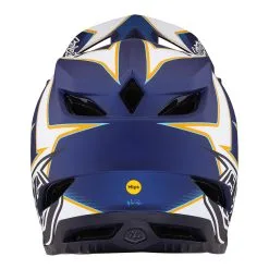 Troy Lee Designs D4 Composite Helmet W/MIPS Matrix Blue -Bike Sales TLD B23D1 D4CM MATRIX BLU 03