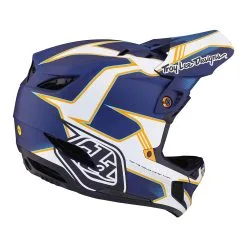 Troy Lee Designs D4 Composite Helmet W/MIPS Matrix Blue -Bike Sales TLD B23D1 D4CM MATRIX BLU 04