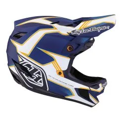 Troy Lee Designs D4 Composite Helmet W/MIPS Matrix Blue -Bike Sales TLD B23D1 D4CM MATRIX BLU 05