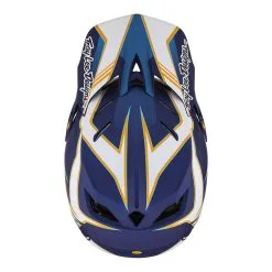 Troy Lee Designs D4 Composite Helmet W/MIPS Matrix Blue -Bike Sales TLD B23D1 D4CM MATRIX BLU 08