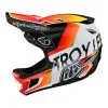 Troy Lee Designs D4 Composite Helmet W/MIPS Qualifier White / Orange -Bike Sales TLD B23D1 D4CM QUALIFIER WHTORG 01