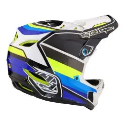 Troy Lee Designs D4 Composite Helmet W/MIPS Reverb White / Blue -Bike Sales TLD B23D1 D4CM REVERB WHTBLU 04
