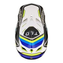 Troy Lee Designs D4 Composite Helmet W/MIPS Reverb White / Blue -Bike Sales TLD B23D1 D4CM REVERB WHTBLU 08