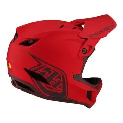 Troy Lee Designs D4 Composite Helmet W/MIPS Stealth Red -Bike Sales TLD B23D1 D4CM STEALTH RED 04