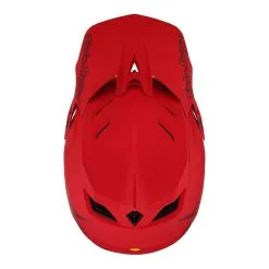 Troy Lee Designs D4 Composite Helmet W/MIPS Stealth Red -Bike Sales TLD B23D1 D4CM STEALTH RED 08