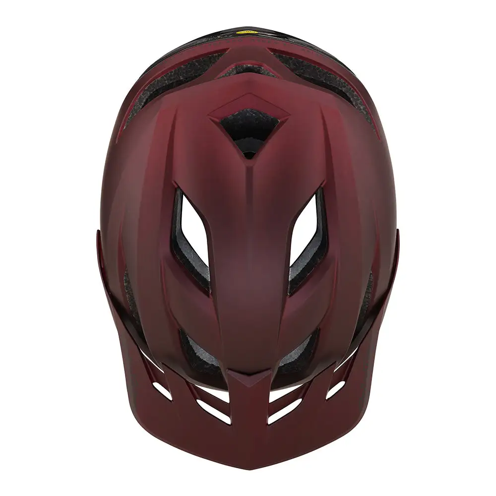 Troy Lee Designs Flowline SE Helmet W/MIPS Radian Burgundy / Charcoal 6 Troy Lee Designs Flowline SE Helmet W/MIPS Radian Burgundy / Charcoal - Image 4