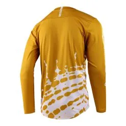 Troy Lee Designs Flowline LS Jersey Big Spin Gold Flake -Bike Sales TLD B23D1 FLOWLINE LS JERSEY BIGSPIN GLDFLK 02