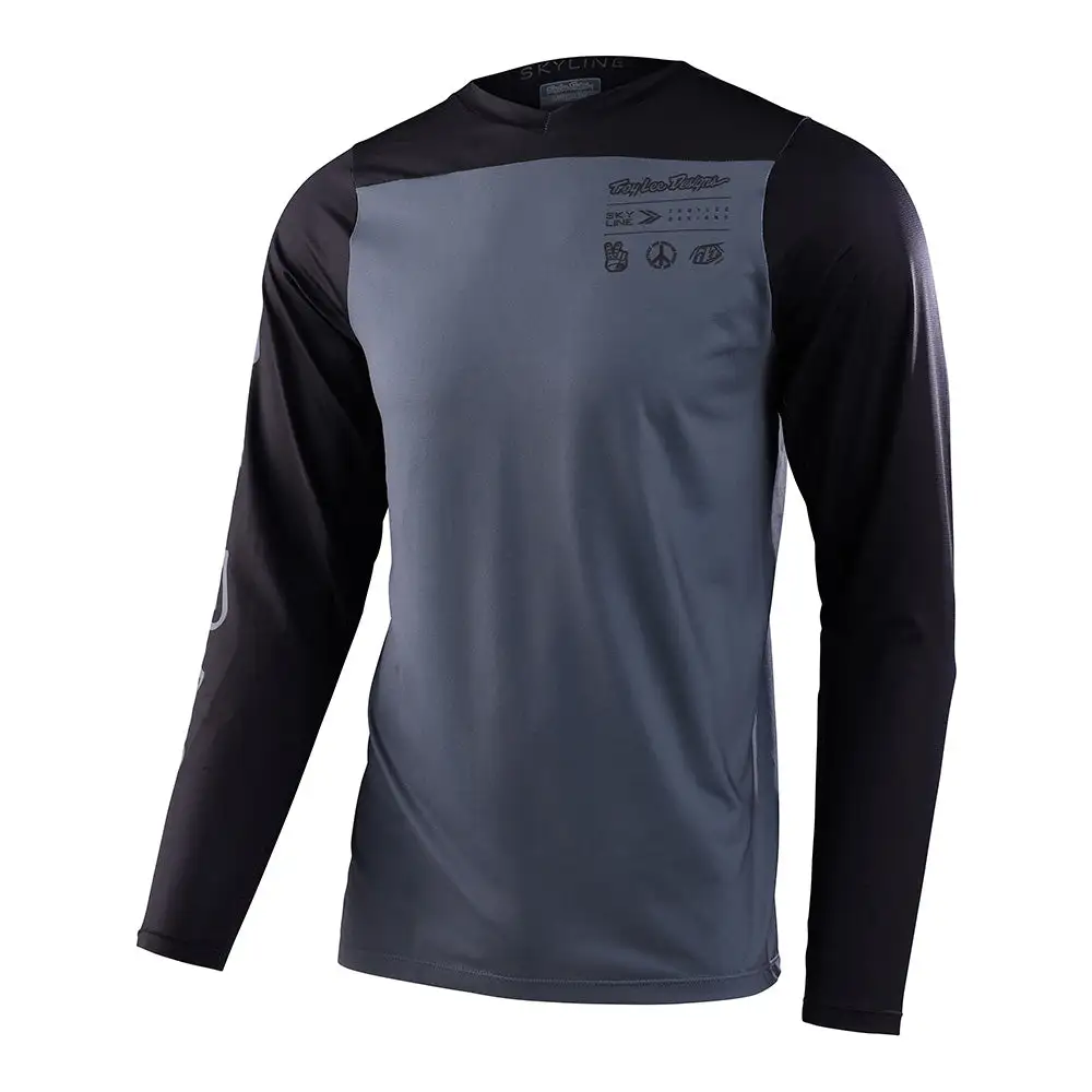 Troy Lee Designs Skyline LS Jersey Mono Charcoal 3 Troy Lee Designs Skyline LS Jersey Mono Charcoal