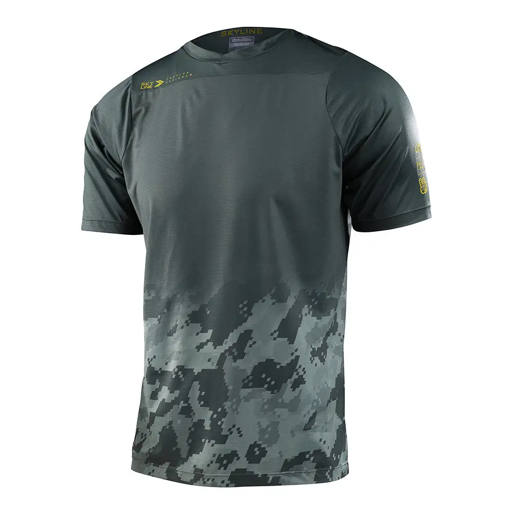 Troy Lee Designs Skyline SS Jersey Fader Digi Green 3 Troy Lee Designs Skyline SS Jersey Fader Digi Green