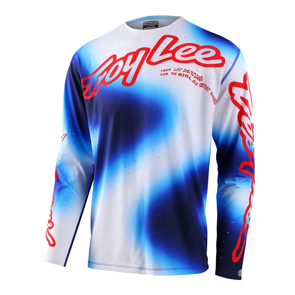 Troy Lee Designs Sprint Ultra Jersey Lucid White / Blue 3 Troy Lee Designs Sprint Ultra Jersey Lucid White / Blue