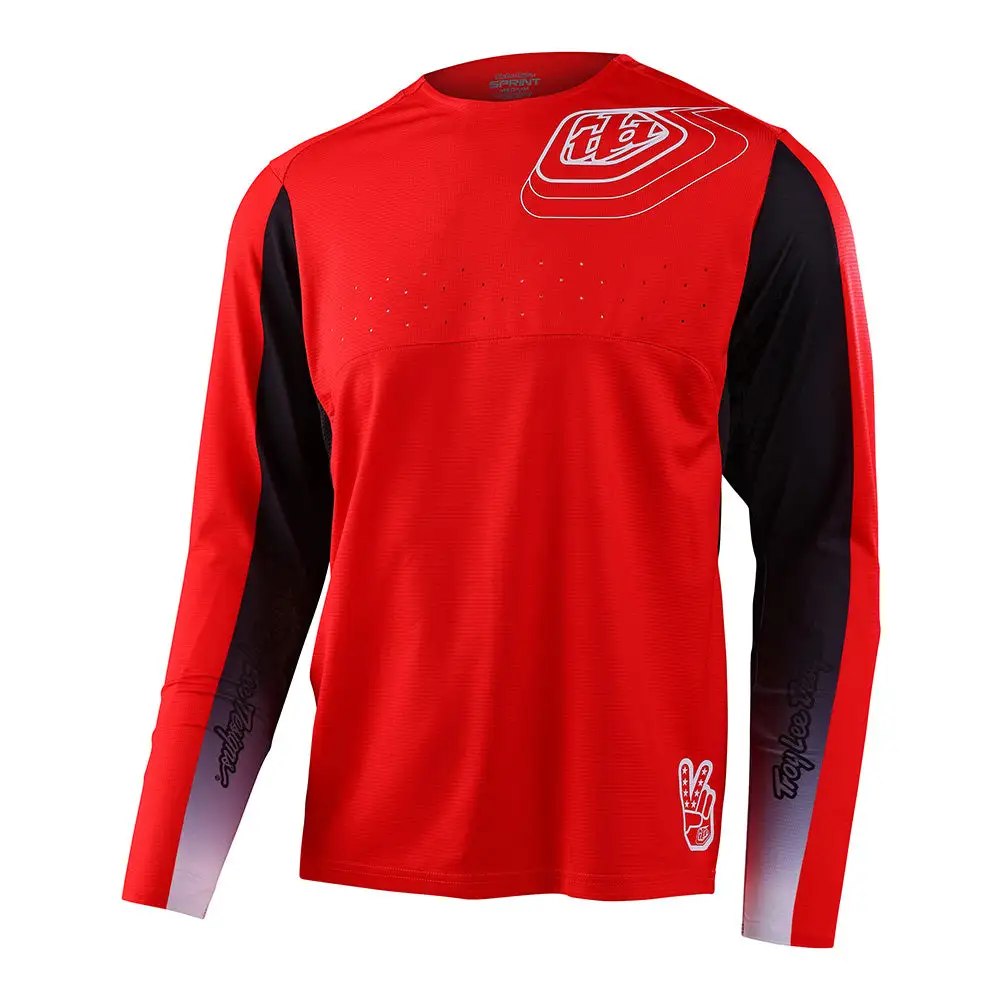 Troy Lee Designs Sprint Jersey Richter Race Red 3 Troy Lee Designs Sprint Jersey Richter Race Red