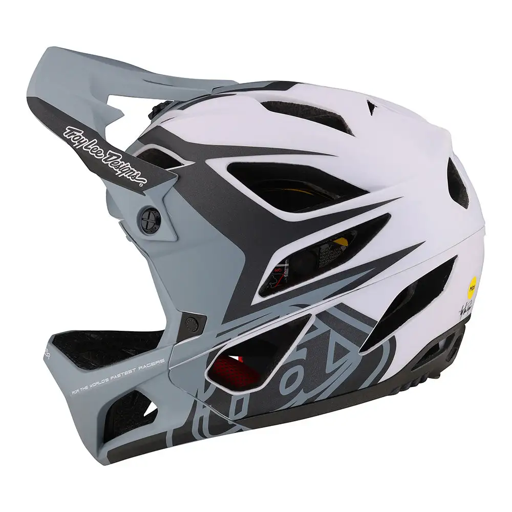 Troy Lee Designs Stage Helmet W/MIPS Valance Gray - Image 2