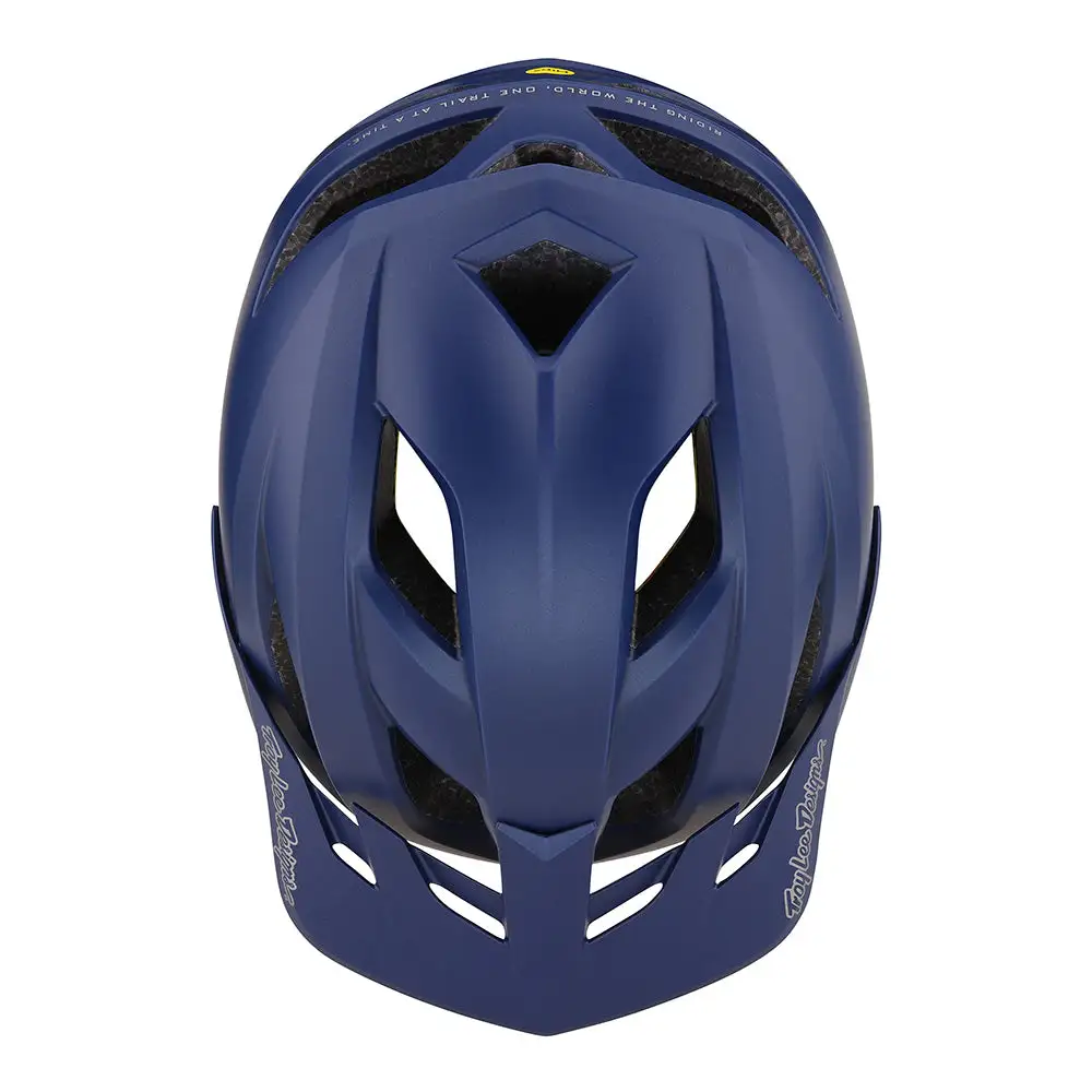 Troy Lee Designs Youth Flowline Helmet W/MIPS Orbit Dk Blue 6 Troy Lee Designs Youth Flowline Helmet W/MIPS Orbit Dk Blue - Image 4