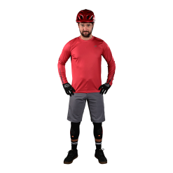 Troy Lee Designs Flowline LS Jersey Solid Baked Apple -Bike Sales TLD B23 H2T FLOWLINE 128