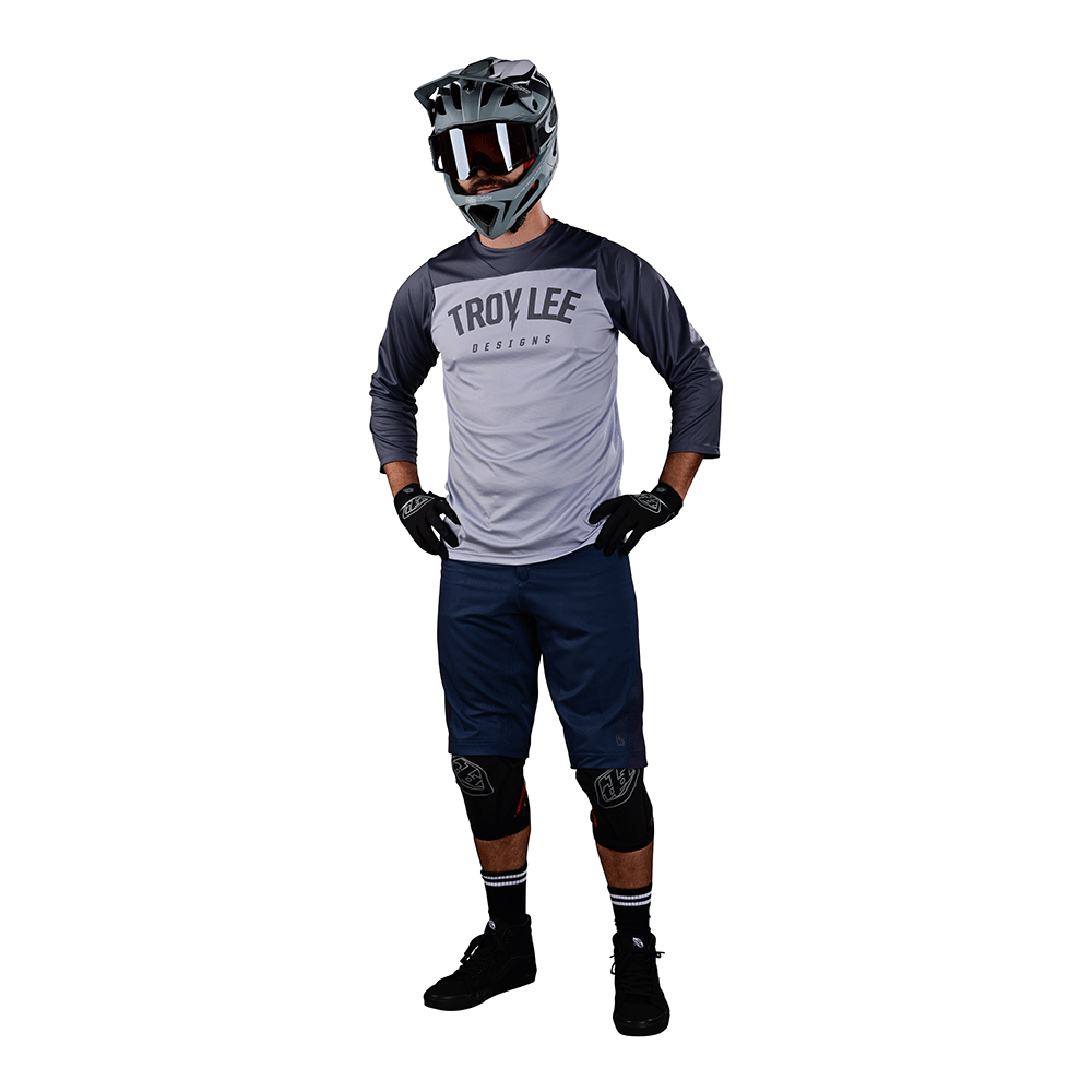 Troy Lee Designs Ruckus 3/4 Jersey Camber Lt Gray 4 Troy Lee Designs Ruckus 3/4 Jersey Camber Lt Gray - Image 2