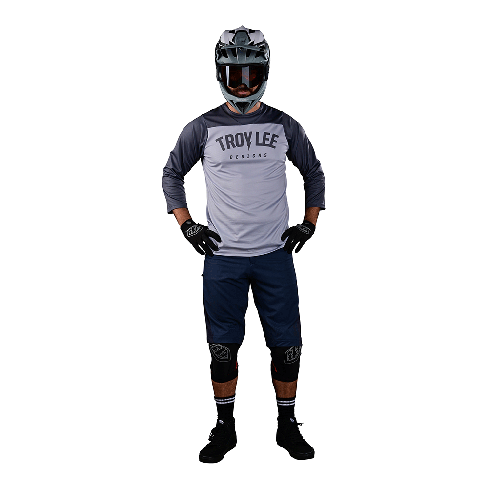 Troy Lee Designs Ruckus 3/4 Jersey Camber Lt Gray 6 Troy Lee Designs Ruckus 3/4 Jersey Camber Lt Gray - Image 4